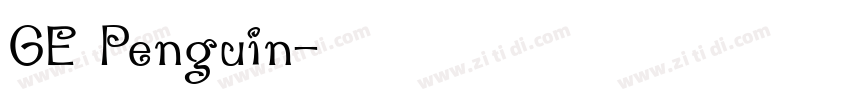 GE Penguin字体转换